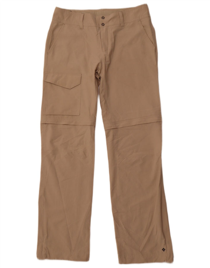 COLUMBIA Womens Straight Cargo Trousers US 8 Medium W30 L32 Beige