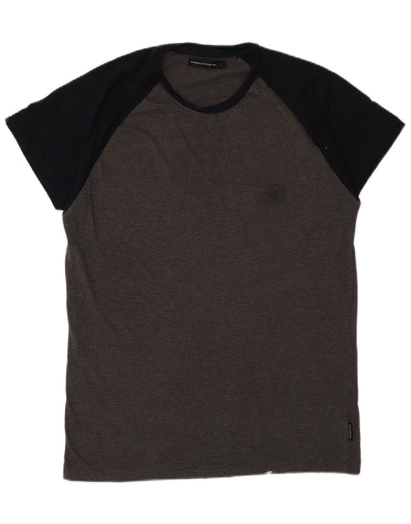 French Connection Mens Regular Fit T-Shirt Top Large Grey