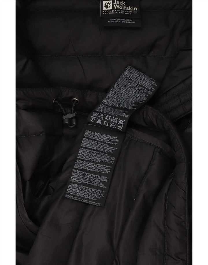 Jack Wolfskin Mens Padded Jacket UK 42 XL Black Polyester