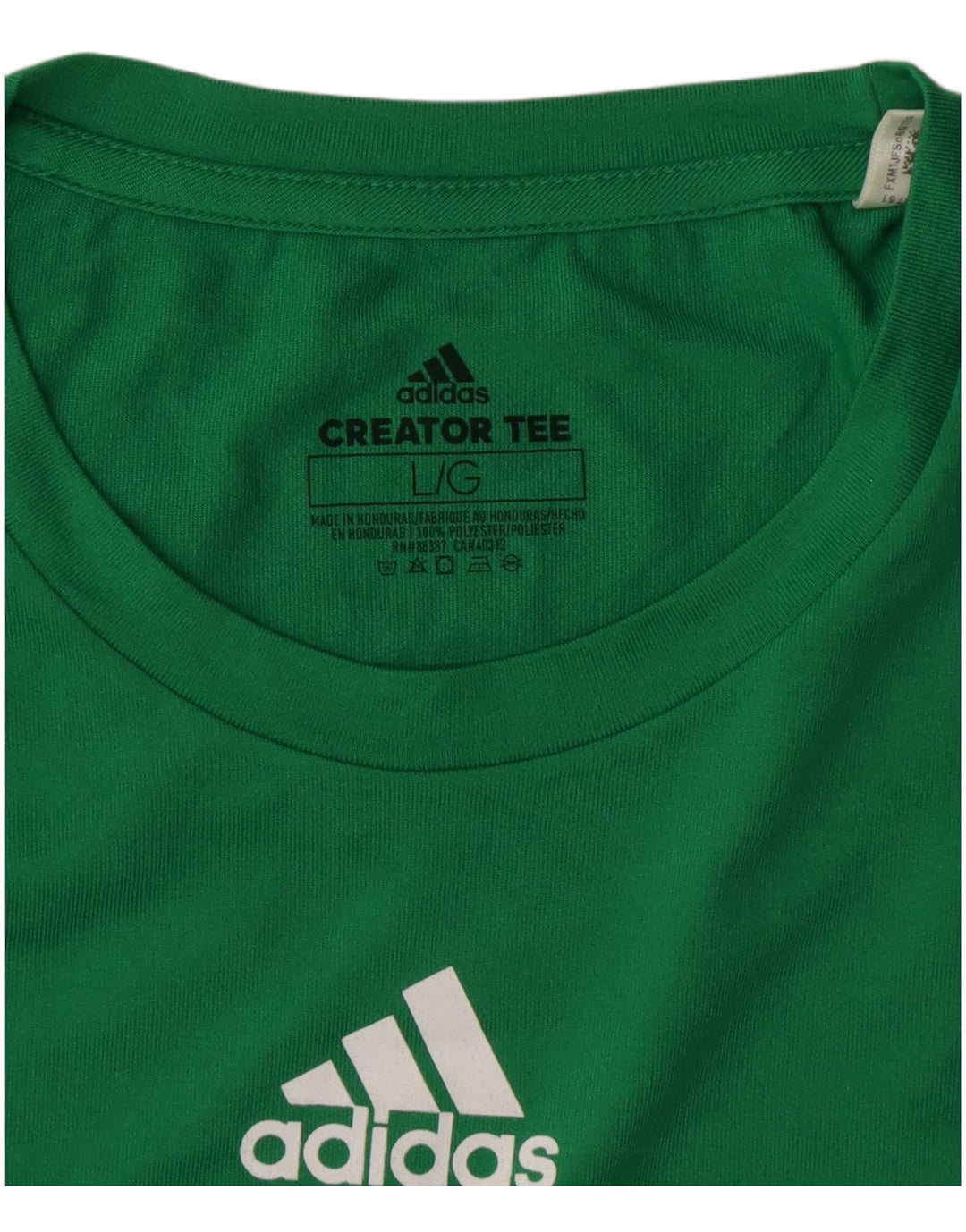 ADIDAS Womens Climalite T-Shirt Top UK 16 Large Green Polyester