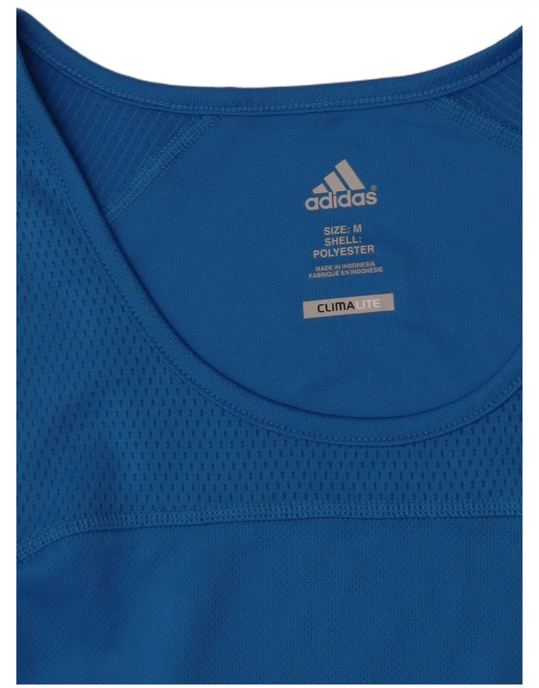 Adidas Mens Climalite Vest Top Medium Blue Polyester