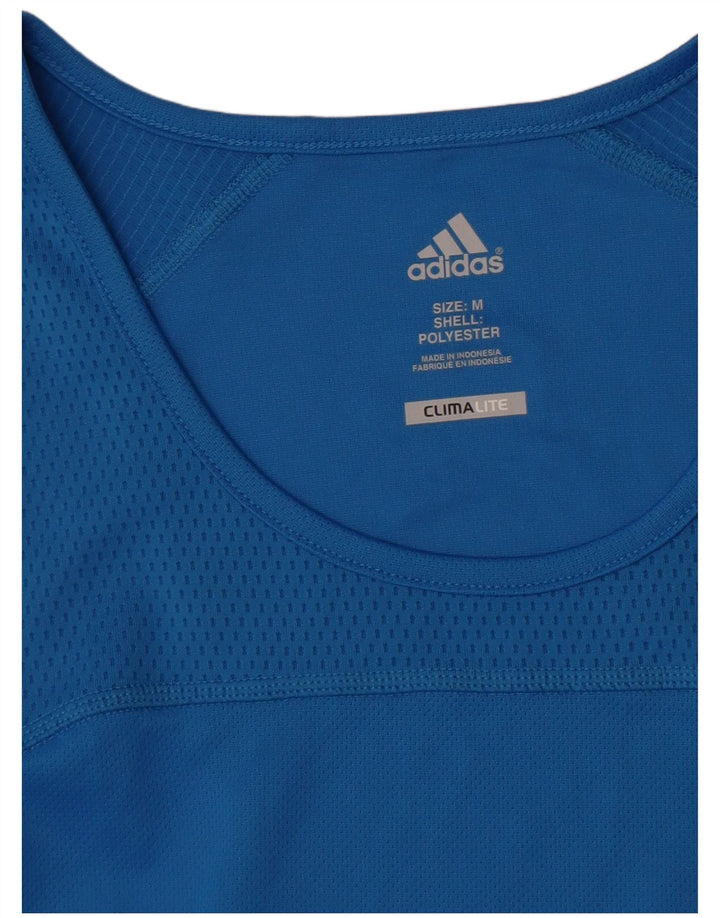 Adidas Mens Climalite Vest Top Medium Blue Polyester