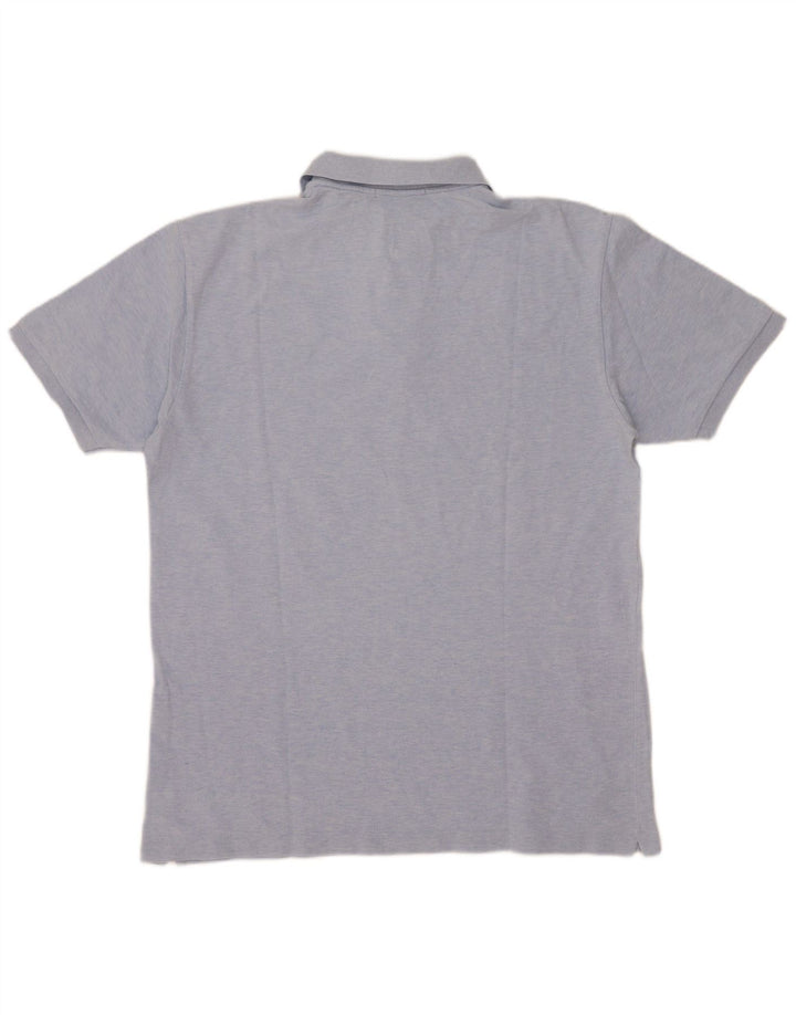 Henry Cottons Mens Polo Shirt XL Blue Cotton