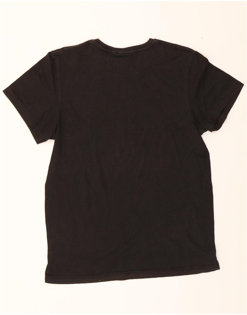 ADIDAS Mens Graphic T-Shirt Top Small Black Vintage Adidas and Second-Hand Adidas from Messina Hembry 