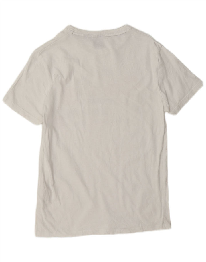 Superdry Mens Graphic T-Shirt Top Medium White Cotton