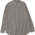 EDDIE BAUER Mens Shirt Large Grey Houndstooth Cotton Vintage Eddie Bauer and Second-Hand Eddie Bauer from Messina Hembry 