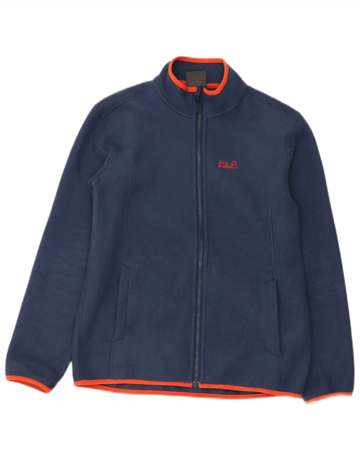 Jack Wolfskin Boys Liner Fleece Jacket 13-14 Years Navy Blue Polyester