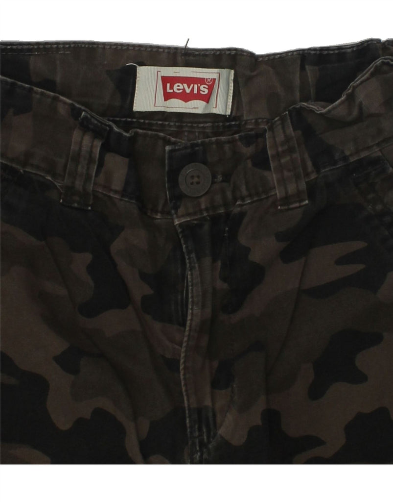 LEVI'S Boys Cargo Shorts 7-8 Years W24 Khaki Camouflage Cotton | Vintage Levi's | Thrift | Second-Hand Levi's | Used Clothing | Messina Hembry 