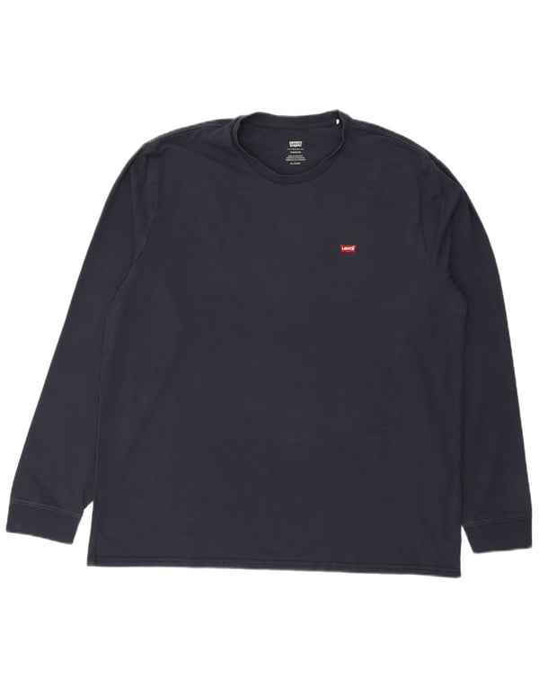 Levi's Mens Standard Top Long Sleeve XL Navy Blue Cotton