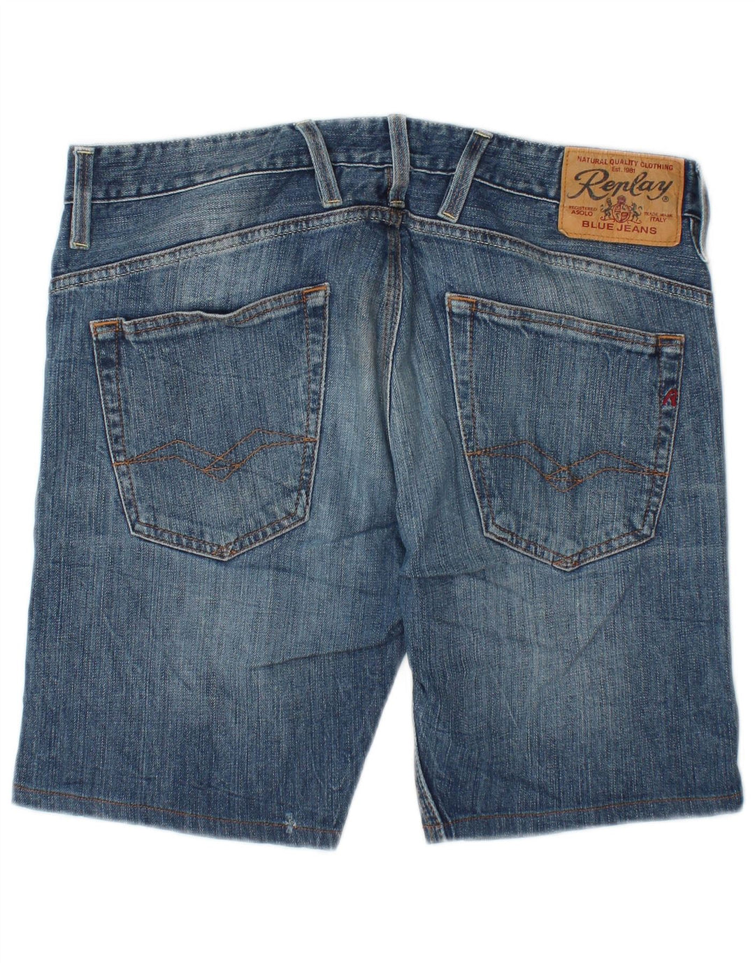 Replay Mens Jeto Denim Shorts W32 Large Blue