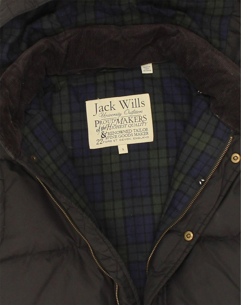 JACK WILLS Mens Hooded Padded Gilet UK 36 Small Brown | Vintage Jack Wills | Thrift | Second-Hand Jack Wills | Used Clothing | Messina Hembry 