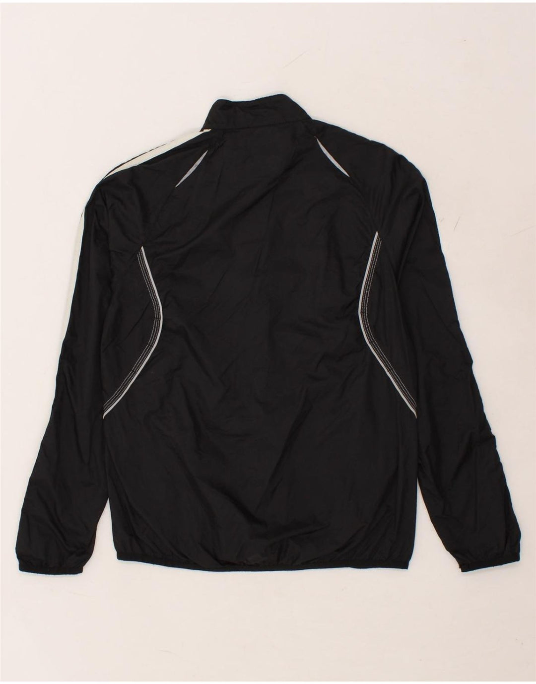 ADIDAS Boys Tracksuit Top Jacket 13-14 Years Black Polyester Vintage Adidas and Second-Hand Adidas from Messina Hembry 