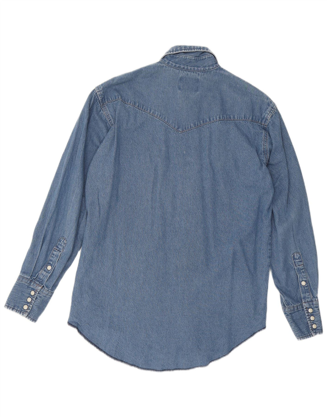 Wrangler Mens Denim Shirt Medium Blue