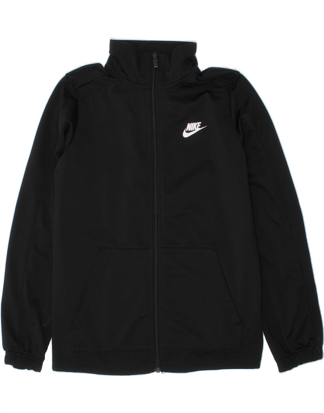 ADIDAS Boys Graphic Tracksuit Top Jacket 12-13 Years Large  Black Vintage Adidas and Second-Hand Adidas from Messina Hembry 