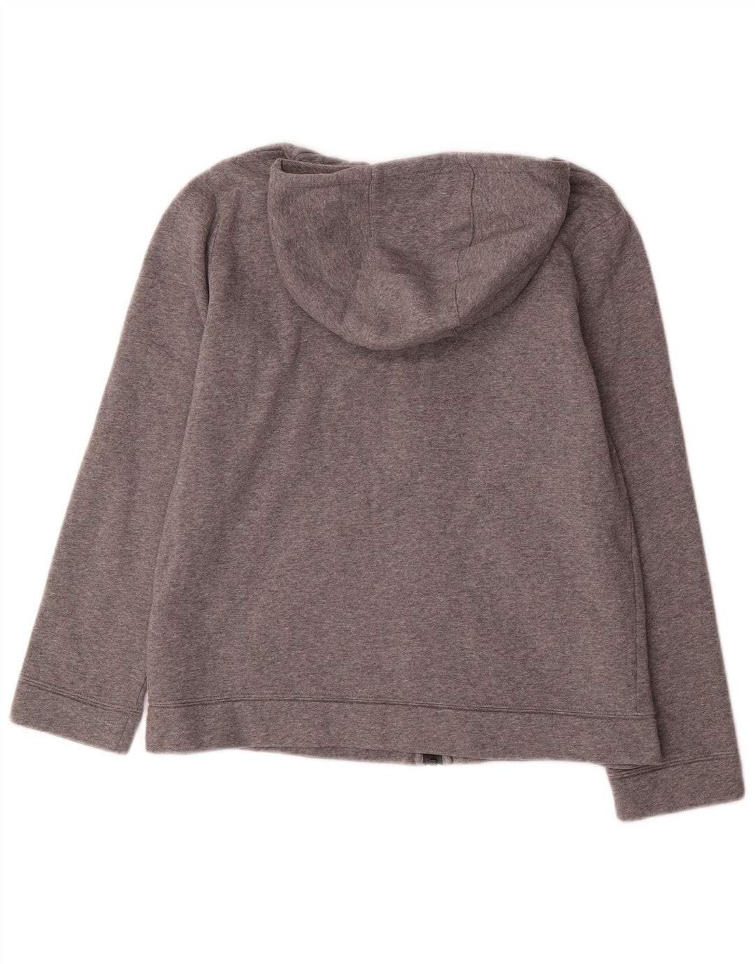 NIKE Boys Zip Hoodie Sweater 13-14 Years XL Grey Cotton