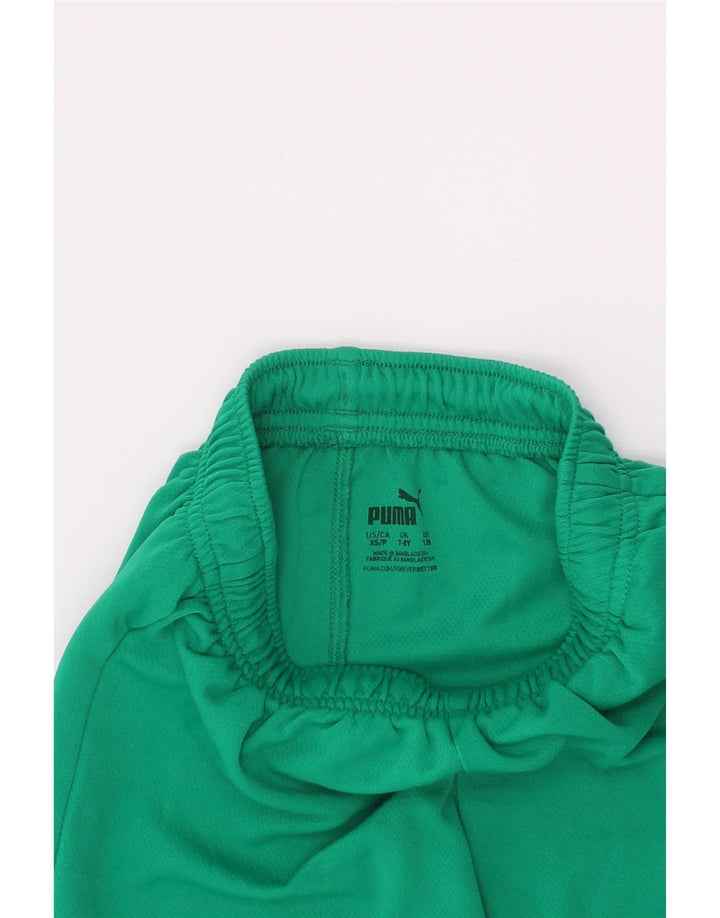 Puma Boys Sport Shorts 7-8 Years Green Polyester