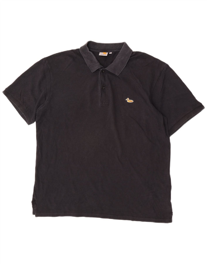 Carhartt Mens Polo Shirt 2XL Black Cotton