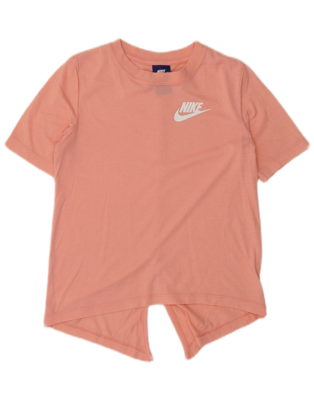Nike Girls Asymmetric T-Shirt Top 10-11 Years Medium Pink