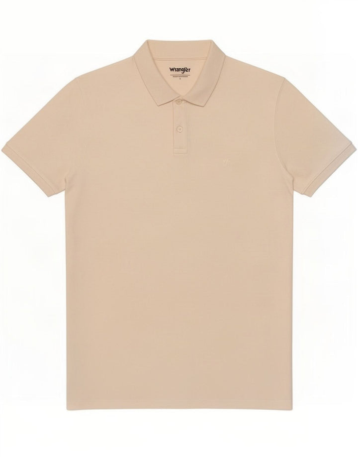 Wrangler Mens Polo Shirt Large Yellow Cotton