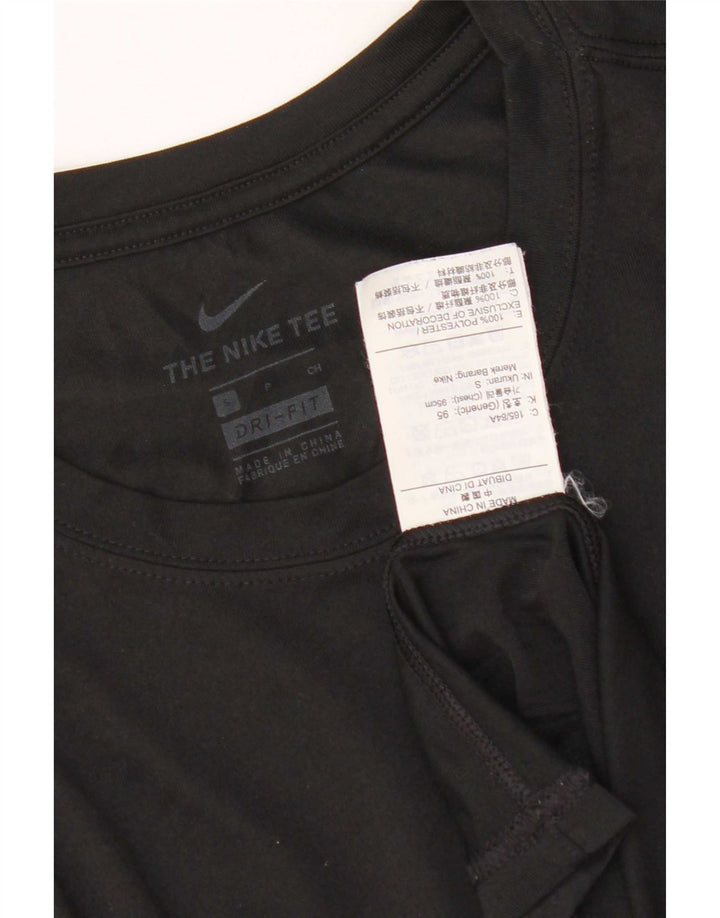 Nike Mens Dri Fit T-Shirt Top Small Black Polyester