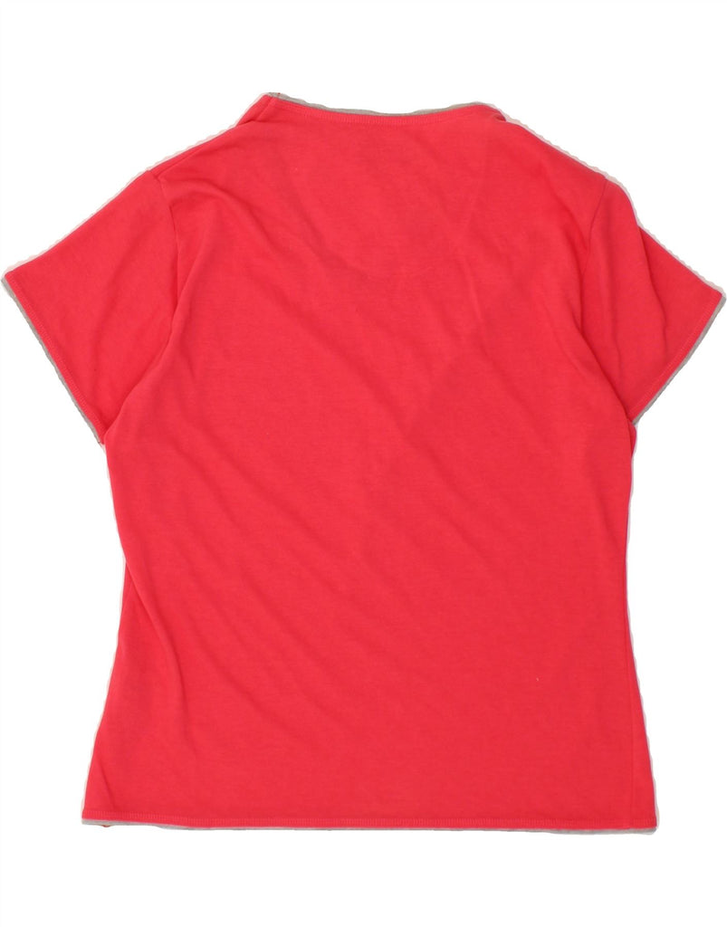 REEBOK Womens T-Shirt Top UK 16 Large Pink Cotton Vintage Reebok and Second-Hand Reebok from Messina Hembry 