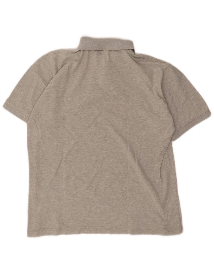 Kappa Mens Polo Shirt Large Grey Flecked Cotton