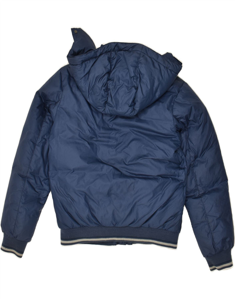 WOOLRICH Boys Hooded Padded Jacket 11-12 Years Navy Blue Nylon | Vintage Woolrich | Thrift | Second-Hand Woolrich | Used Clothing | Messina Hembry 