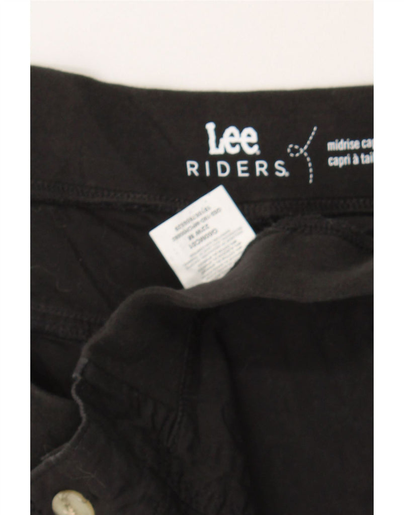 LEE Womens Riders Mid Rise Cargo Capri Trousers US 22 3XL W44 L20 Black Vintage Lee and Second-Hand Lee from Messina Hembry 