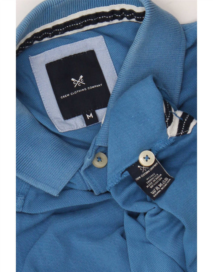 Crew Clothing Mens Polo Shirt Medium Blue Cotton