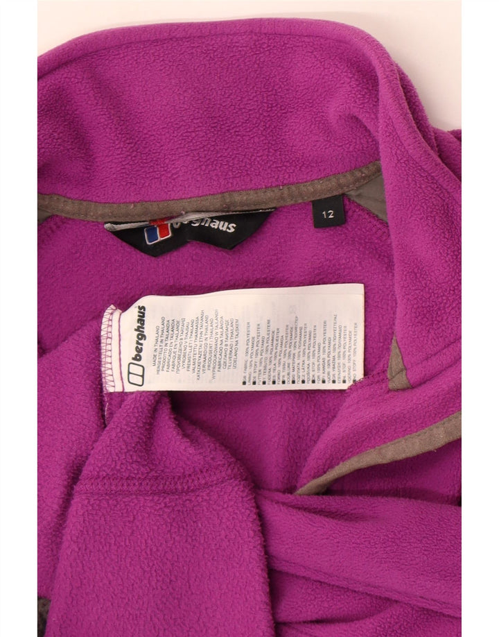 Berghaus Womens Liner Fleece Jacket UK 12 Medium Purple Polyester