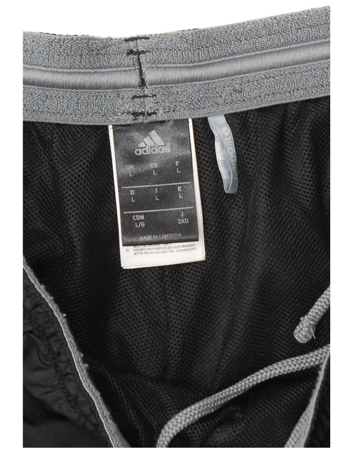 ADIDAS Mens Climalite Sport Shorts Large  Black Polyester