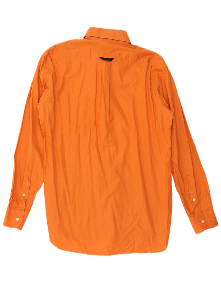 Brooksfield Mens Shirt Size 39 Medium Orange Cotton