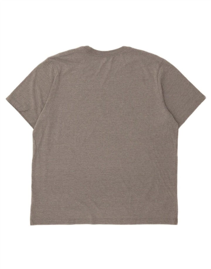 JORDAN Mens Graphic T-Shirt Top XL Grey Cotton