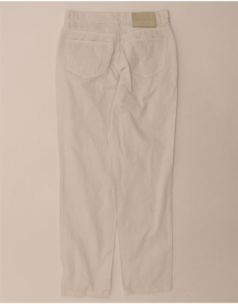 CALVIN KLEIN Womens Straight Jeans W32 L29 White Cotton Vintage Calvin Klein and Second-Hand Calvin Klein from Messina Hembry 