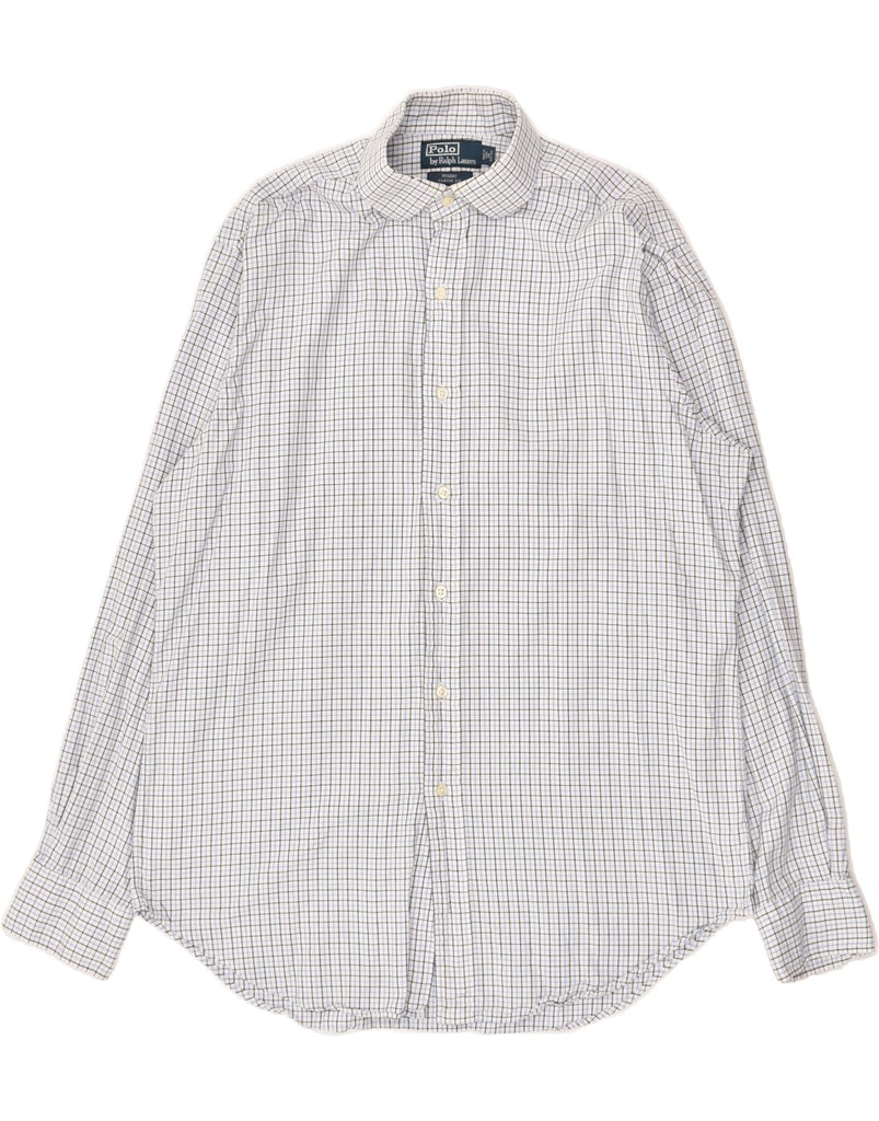 POLO RALPH LAUREN Mens Regent Classic Fit Shirt Size 16 Large  White Check | Vintage Polo Ralph Lauren | Thrift | Second-Hand Polo Ralph Lauren | Used Clothing | Messina Hembry 