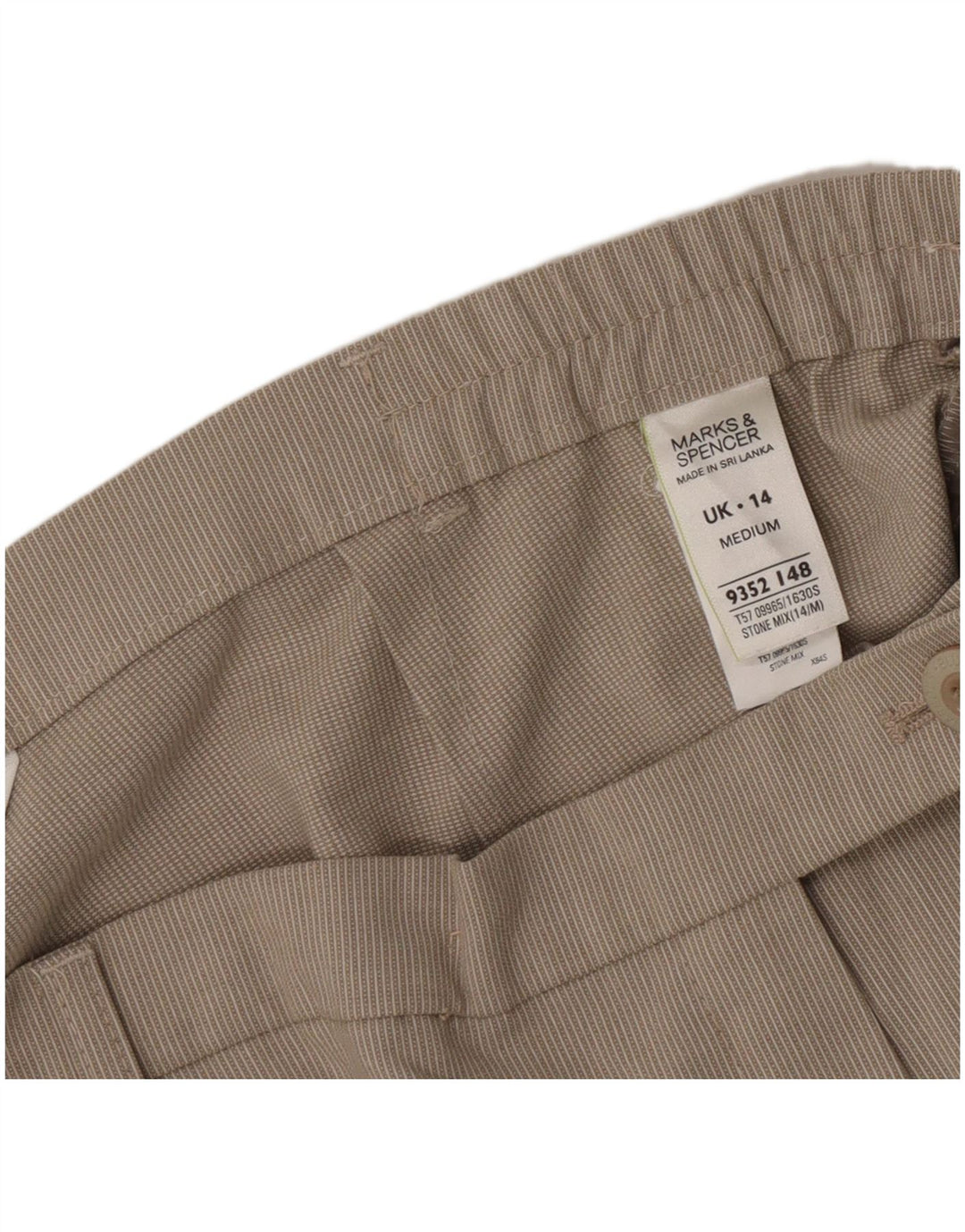 Marks & Spencer Womens Straight Suit Trousers UK 14 Medium W32 L28 Grey