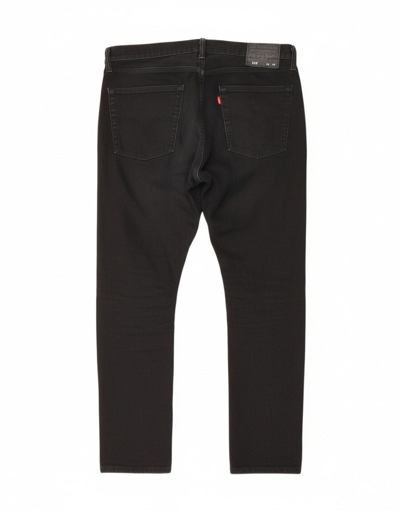 LEVI'S Mens 513 Slim Straight Jeans W36 L30 Black Cotton Vintage Levi's and Second-Hand Levi's from Messina Hembry 