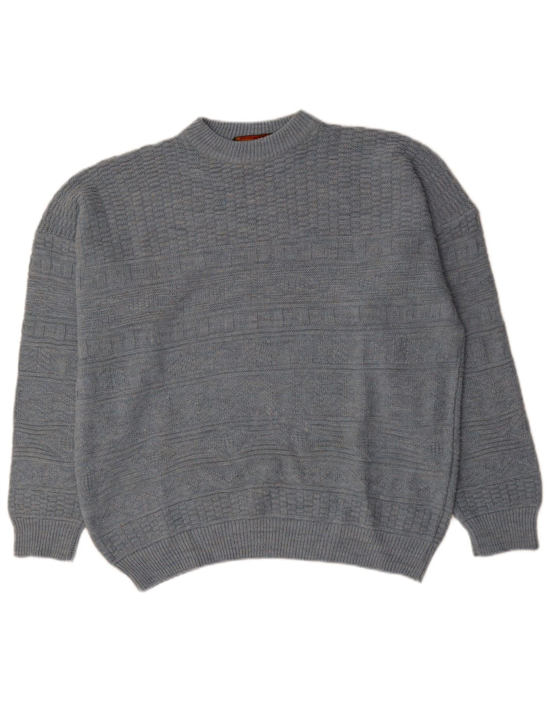 Vintage Mens Crew Neck Jumper Sweater XL Grey