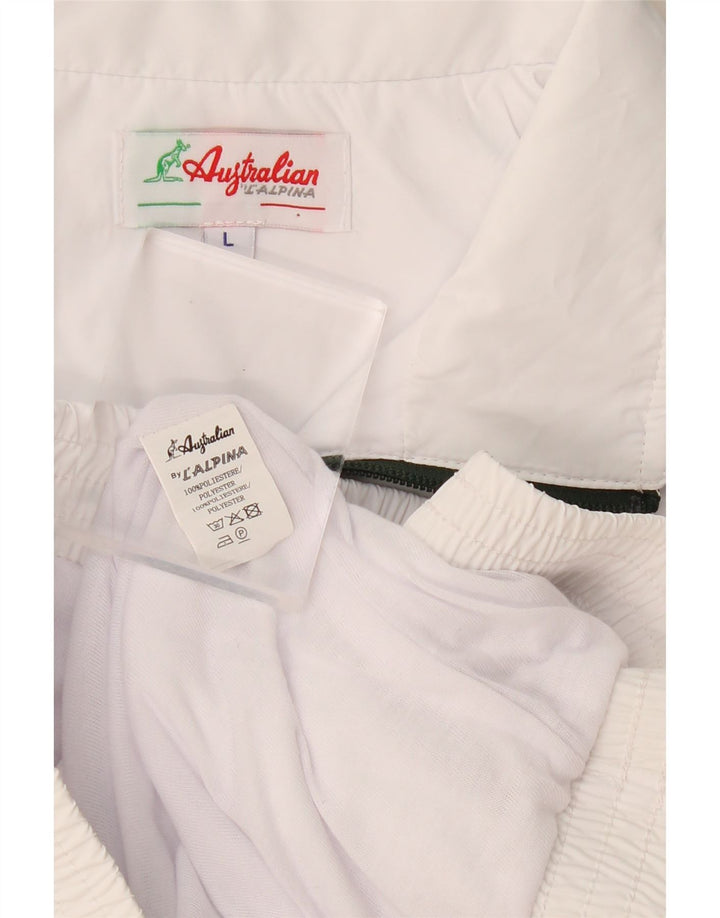 AUSTRALIAN L'ALPINA Boys Tracksuit Top Jacket 11-12 Years Large White