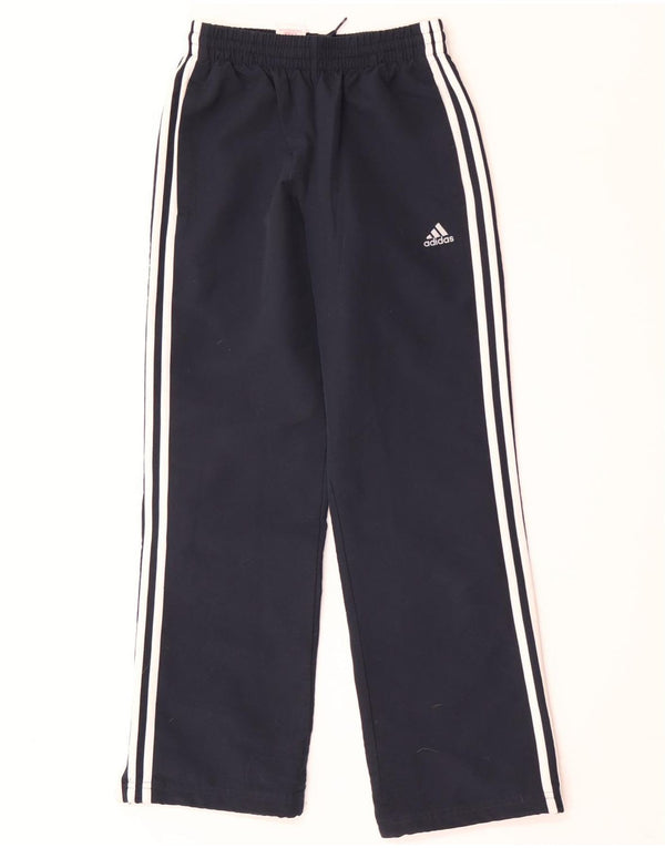 Adidas Boys Clima 365 Tracksuit Trousers 11-12 Years Navy Blue Polyester
