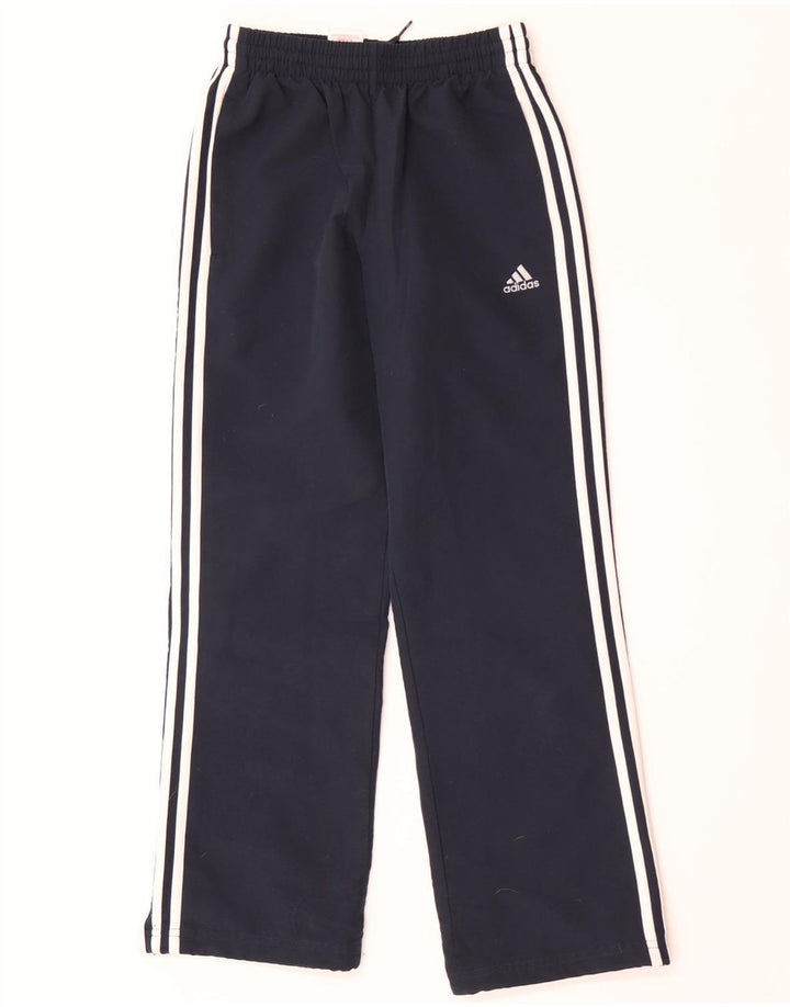 Adidas Boys Clima 365 Tracksuit Trousers 11-12 Years Navy Blue Polyester