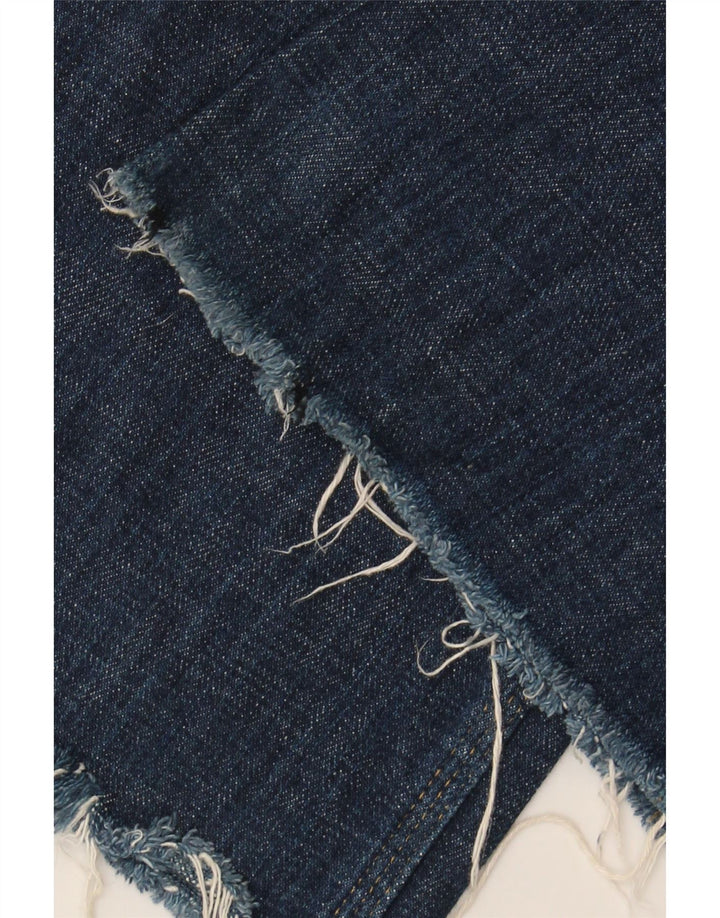 CARHARTT Womens Cargo Straight Jeans W34 L28 Navy Blue Cotton