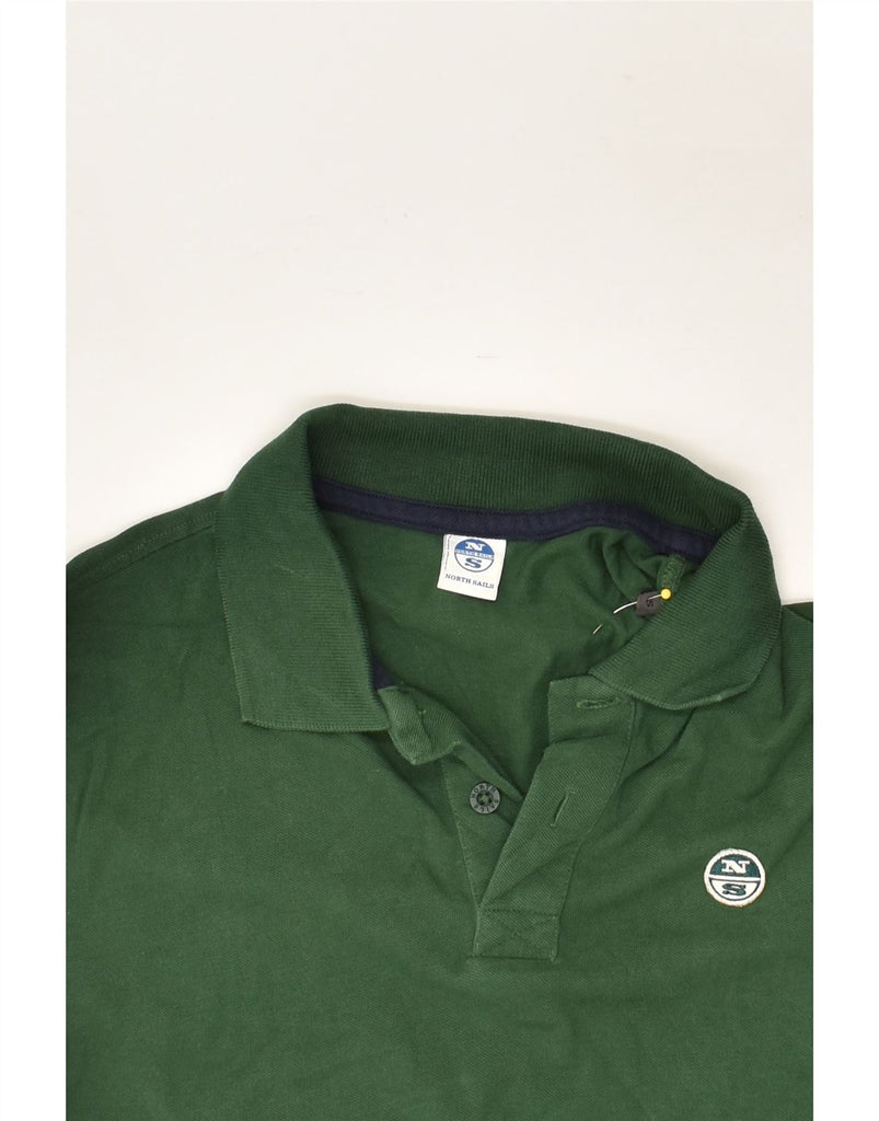 NORTH SAILS Mens Polo Shirt Small Green Cotton | Vintage North Sails | Thrift | Second-Hand North Sails | Used Clothing | Messina Hembry 