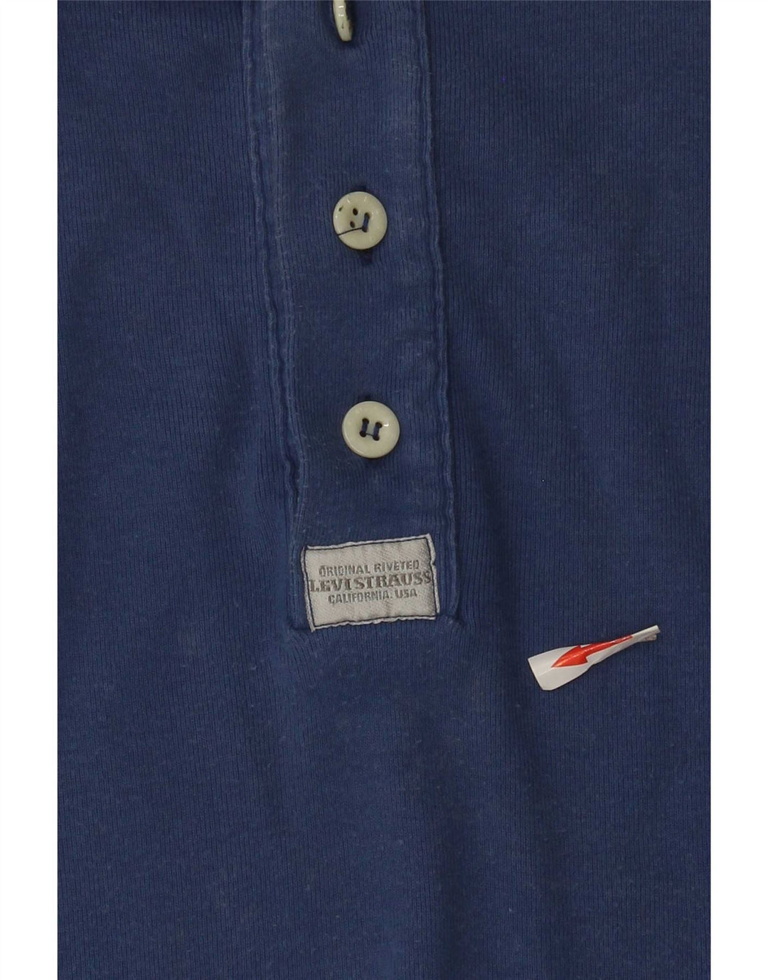 Levi's Mens Top Long Sleeve XL Blue Cotton