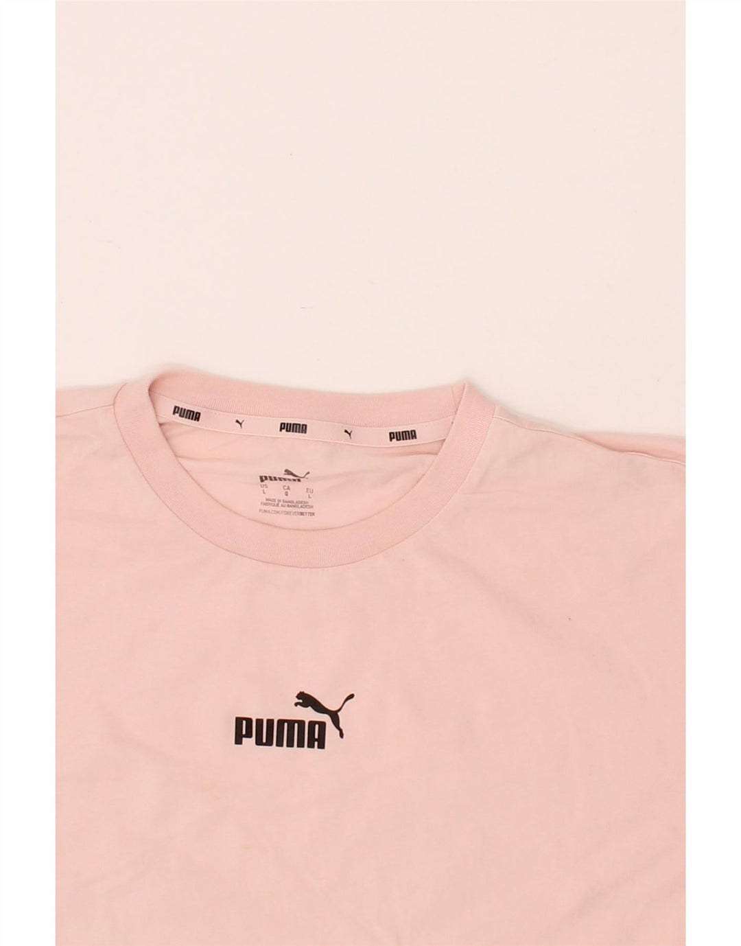 PUMA Womens Oversized T-Shirt Top UK 16 Large Pink Vintage Puma and Second-Hand Puma from Messina Hembry 