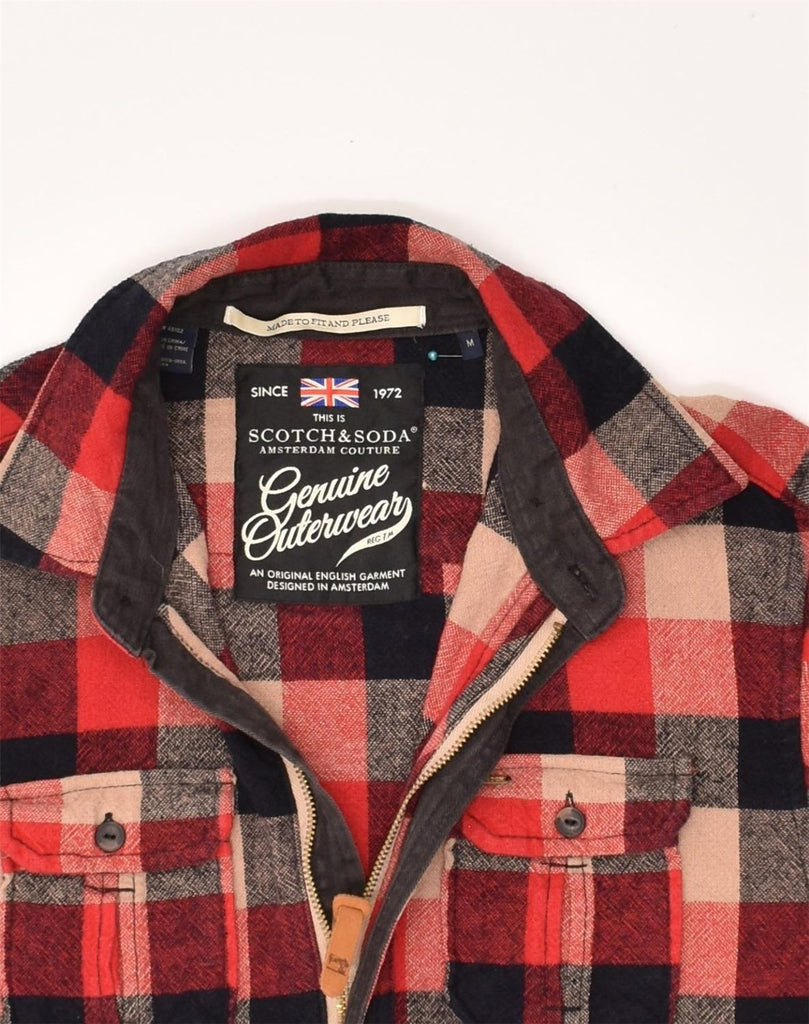 SCOTCH & SODA Mens Pullover Flannel Shirt Medium Red Check Cotton | Vintage Scotch & Soda | Thrift | Second-Hand Scotch & Soda | Used Clothing | Messina Hembry 