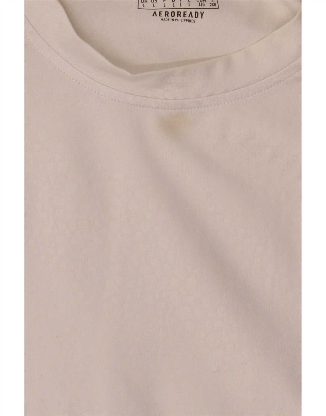 Adidas Mens Aeroready T-Shirt Top Large White Polyester