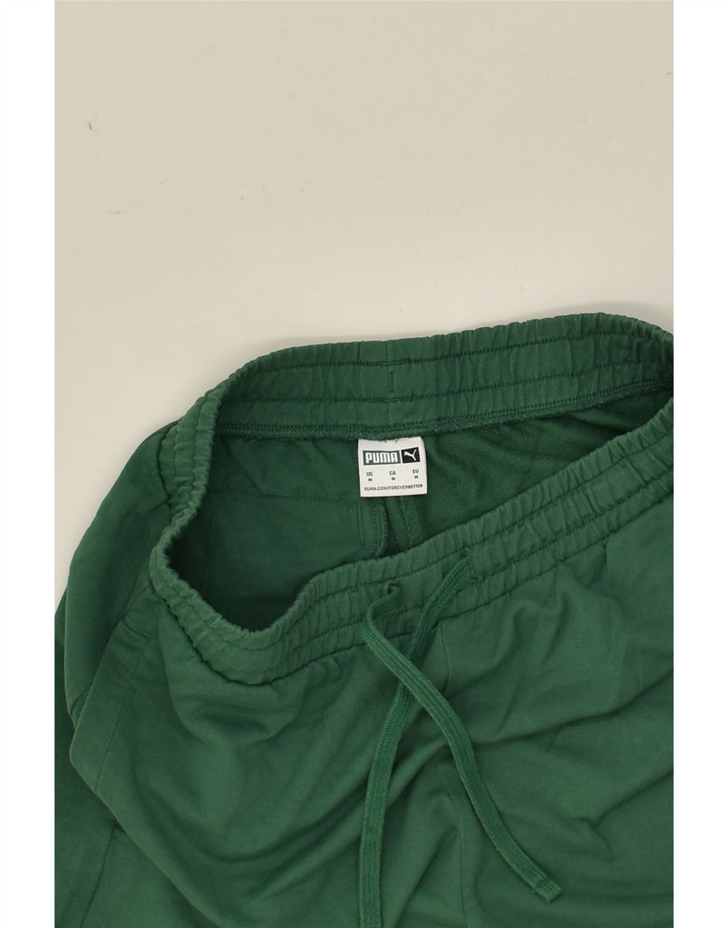 PUMA Mens Sport Shorts Medium Green Cotton | Vintage Puma | Thrift | Second-Hand Puma | Used Clothing | Messina Hembry 