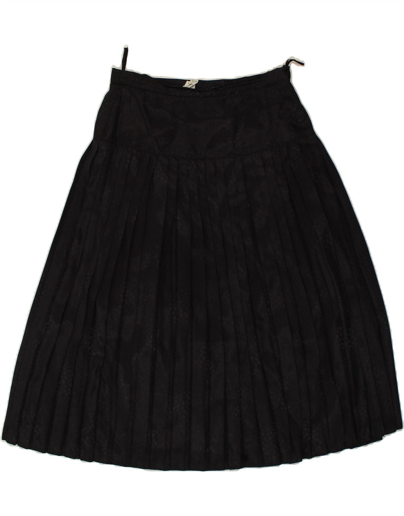 FRANKEN WALDER Womens Knife Pleated Skirt EU 40 Medium W30 Black Polyester Vintage Franken Walder and Second-Hand Franken Walder from Messina Hembry 