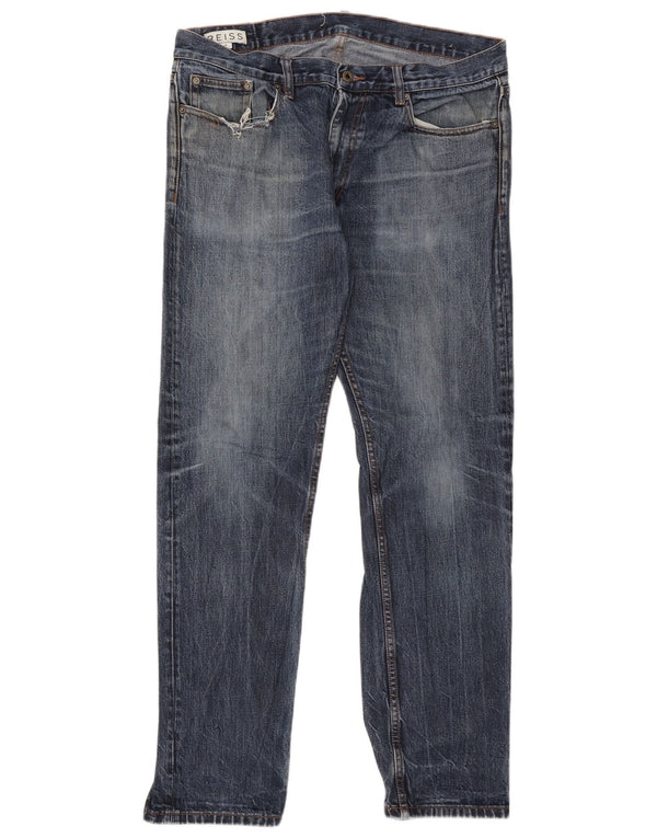 Reiss Mens Straight Jeans W36 L31 Blue Cotton